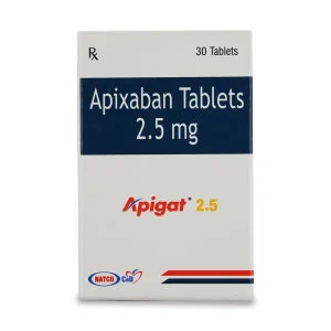 Apixaban Apigat 2.5 Mg (Generic Eliquis)