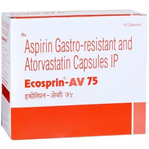 Ecosprin AV 75 mg (Atorvastatin/Aspirin)